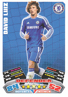 David Luiz Chelsea 2011/12 Topps Match Attax #79